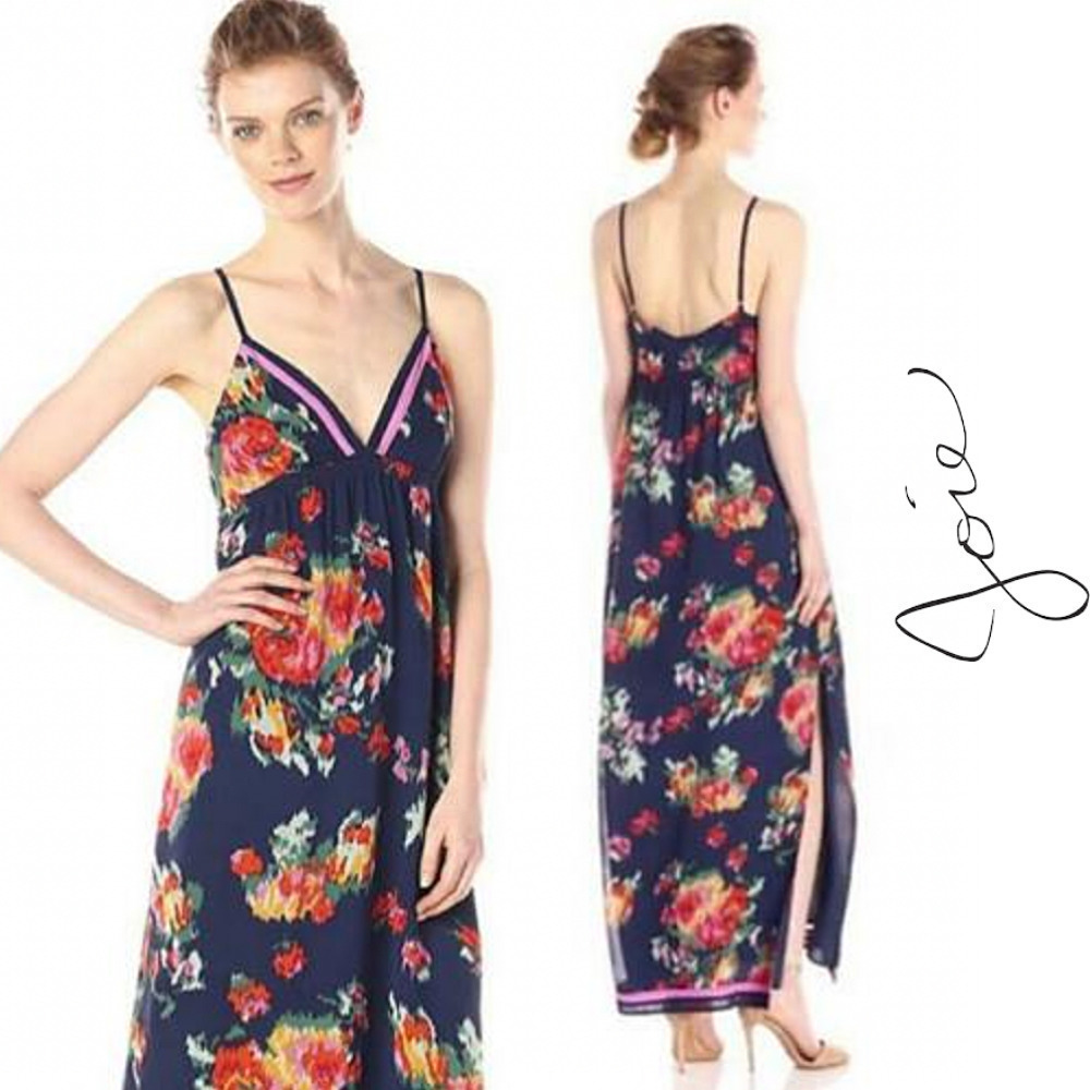 Joie Blue and Pink Spaghetti Strap Sundress